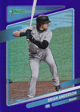 Load image into Gallery viewer, 2021 Donruss Baseball HOLO PURPLE Parallel Cards ~ Pick your card
