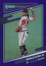 Load image into Gallery viewer, 2021 Donruss Baseball HOLO PURPLE Parallel Cards ~ Pick your card