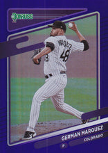 Load image into Gallery viewer, 2021 Donruss Baseball HOLO PURPLE Parallel Cards ~ Pick your card