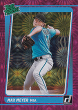 Load image into Gallery viewer, 2021 Donruss Baseball RATED PROSPECT Pink, Diamond, Vector & Rapture Inserts ~ Pick your card