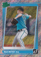 Load image into Gallery viewer, 2021 Donruss Baseball RATED PROSPECT Pink, Diamond, Vector & Rapture Inserts ~ Pick your card