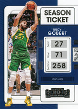 Load image into Gallery viewer, 2021-22 Panini Contenders Basketball Cards #1-100 ~ Pick your card