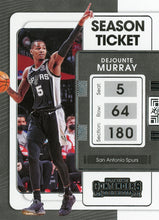 Load image into Gallery viewer, 2021-22 Panini Contenders Basketball Cards #1-100 ~ Pick your card