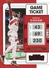 Load image into Gallery viewer, 2021-22 Panini Contenders Basketball GAME TICKET RED & BRONZE Parallels ~ Pick your card