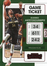 Load image into Gallery viewer, 2021-22 Panini Contenders Basketball GAME TICKET RED & BRONZE Parallels ~ Pick your card