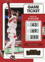 Load image into Gallery viewer, 2021-22 Panini Contenders Basketball GAME TICKET RED & BRONZE Parallels ~ Pick your card
