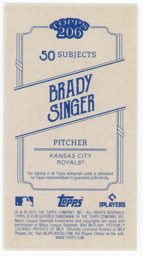Kansas City Royals Brady Singer Signed Autographed OMLB Baseball