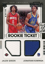 Load image into Gallery viewer, 2021-22 Panini Contenders Basketball ROOKIE TICKET RELICS