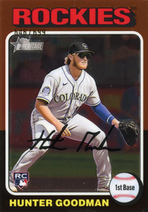 #379 Hunter Goodman RC - Colorado Rockies