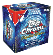 Load image into Gallery viewer, 2025 Topps Chrome MLS SAPPHIRE Hobby Box ~ IN HAND
