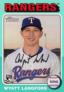 #581 Wyatt Langford RC - Texas Rangers