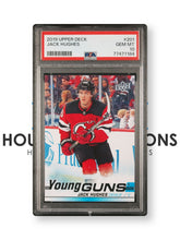 Load image into Gallery viewer, JACK HUGHES 2019 Upper Deck Young Guns PSA 10 Rookie YG RC #201 - Golden Goal 🏅
