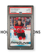 JACK HUGHES 2019 Upper Deck Young Guns PSA 10 Rookie YG RC #201 - Golden Goal 🏅