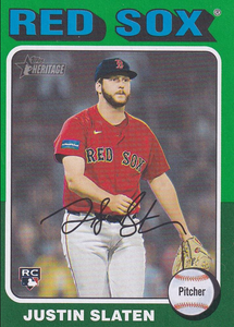 #721 Justin Slaten SP, RC - Boston Red Sox