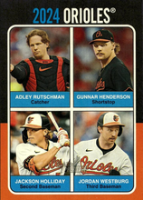 Load image into Gallery viewer, #75TQ-7 Jordan Westburg / Jackson Holliday / Adley Rutschman / Gunnar Henderson - Baltimore Orioles
