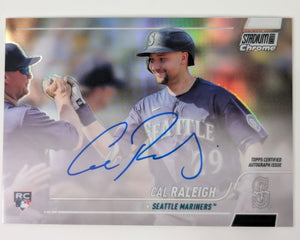 CAL RALEIGH RC AUTO 2022 Topps Stadium Club Chrome Baseball ~ Seattle Mariners