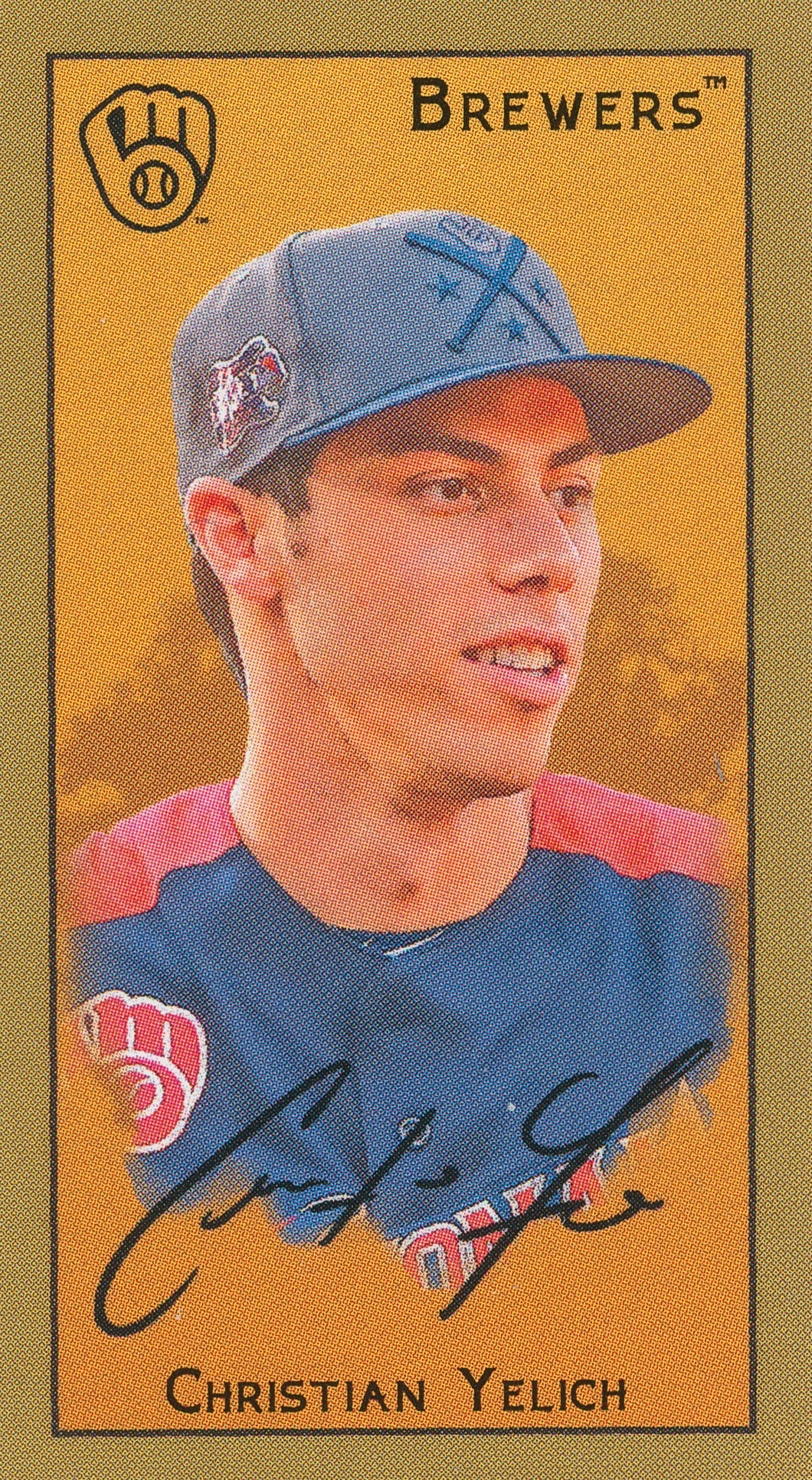 CHRISTIAN YELICH 2025 Topps T205 ALL-STAR GAME HAT Variation SSP