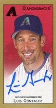 Load image into Gallery viewer, LUIS GONZALEZ 2025 Topps T205 ON CARD AUTO ~ Diamondbacks
