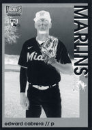 EDWARD CABRERA 2022 Topps Archives Snapshots Baseball NEGATIVE INVERSE /25 RC