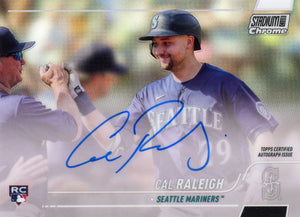 CAL RALEIGH RC AUTO 2022 Topps Stadium Club Chrome Baseball ~ Seattle Mariners