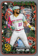Load image into Gallery viewer, 2024 Topps Holiday SILVER GLITTER Parallels ~ Pick your card
