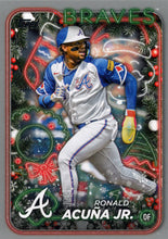 Load image into Gallery viewer, 2024 Topps Holiday SILVER GLITTER Parallels ~ Pick your card
