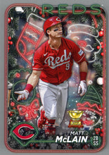Load image into Gallery viewer, 2024 Topps Holiday SILVER GLITTER Parallels ~ Pick your card
