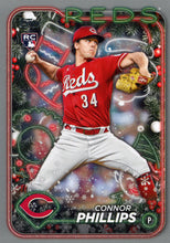Load image into Gallery viewer, 2024 Topps Holiday SILVER GLITTER Parallels ~ Pick your card
