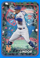 Load image into Gallery viewer, 2024 Topps Holiday BLUE METALLIC &amp; PURPLE GLITTER Parallels
