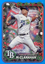 Load image into Gallery viewer, 2024 Topps Holiday BLUE METALLIC &amp; PURPLE GLITTER Parallels
