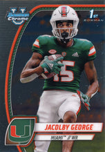 Load image into Gallery viewer, 2024 Bowman University Chrome Football BASE Cards ~ Pick your card
