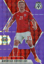 Load image into Gallery viewer, ANDREAS CORNELIUS 2021 Panini Mosaic UEFA EURO 2020 PURPLE FLUORESCENT /70
