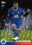 NUNO MENDES RC 2021-22 Topps Paris Saint-Germain Soccer ICY Parallel