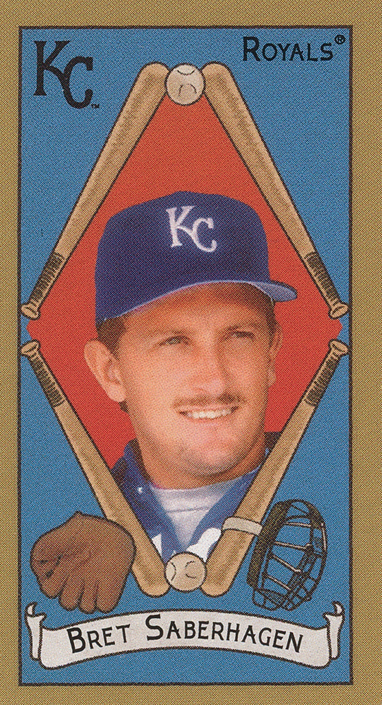 BRET SABERHAGEN 2025 Topps T205 BLANK BACK Parallel ~ Royals