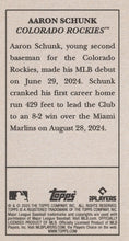 Load image into Gallery viewer, AARON SCHUNK RC 2025 Topps T205 DESIGN VARIATION SSP ~ Rockies
