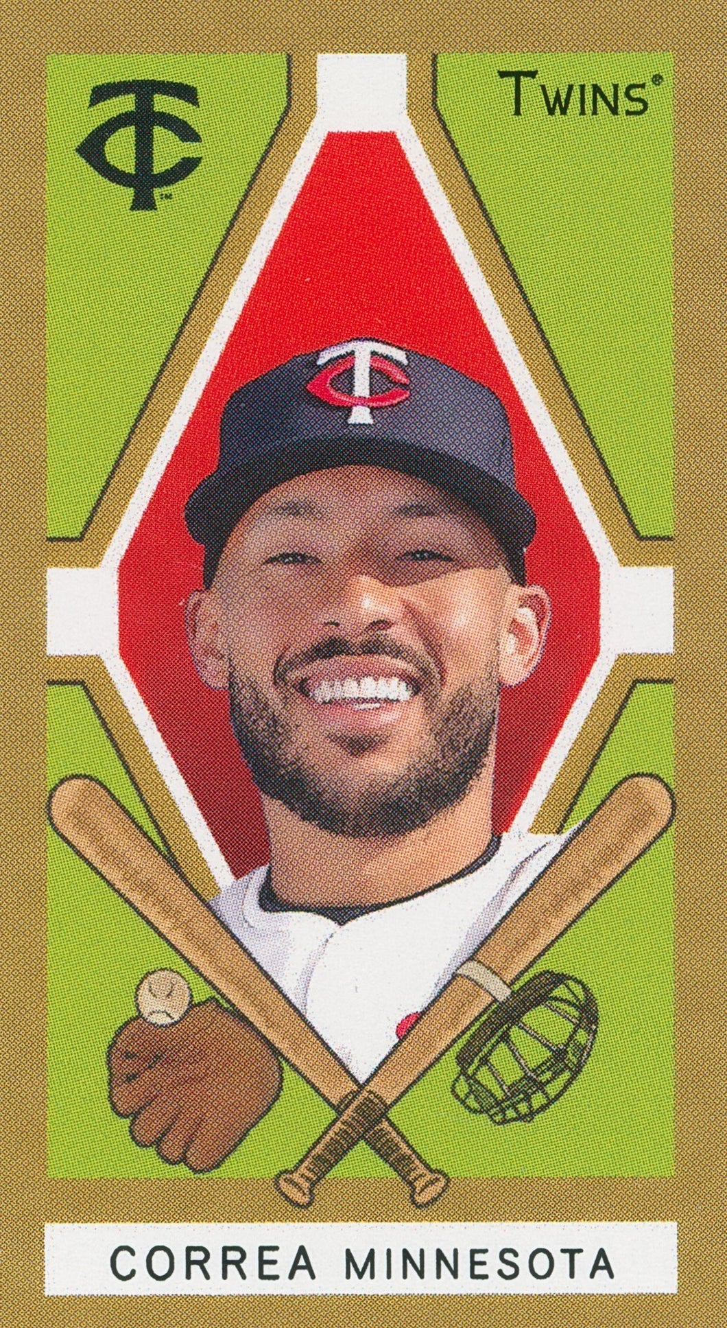 CARLOS CORREA 2025 Topps T205 DESIGN VARIATION SSP ~ Twins