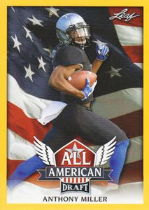 2018 Leaf Draft Football Cards - All American Gold: #AA-01 Anthony Miller