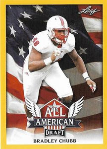 2018 Leaf Draft Football Cards - All American Gold: #AA-03 Bradley Chubb