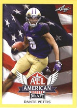 Load image into Gallery viewer, 2018 Leaf Draft Football Cards - All American Gold: #AA-04 Dante Pettis
