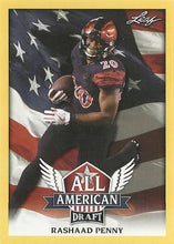 Load image into Gallery viewer, 2018 Leaf Draft Football Cards - All American Gold: #AA-11 Rashaad Penny
