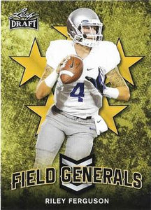 2018 Leaf Draft Football Cards - Field Generals Gold: #FG-08 Riley Ferguson
