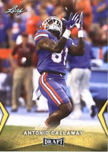 Load image into Gallery viewer, 2018 Leaf Draft Football Cards - Gold: #04 Antonio Callaway
