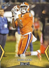 Load image into Gallery viewer, 2018 Leaf Draft Football Cards - Gold: #18 Deon Cain
