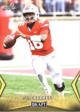 Load image into Gallery viewer, 2018 Leaf Draft Football Cards - Gold: #26 J.T. Barrett
