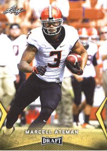 2018 Leaf Draft Football Cards - Gold: #36 Marcell Ateman