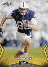 Load image into Gallery viewer, 2018 Leaf Draft Football Cards - Gold: #42 Mike Gesicki
