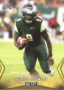 2018 Leaf Draft Football Cards - Gold: #45 Quinton Flowers