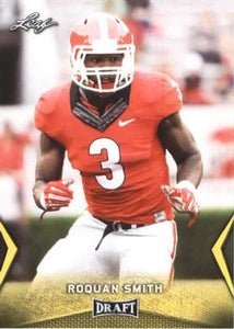 2018 Leaf Draft Football Cards - Gold: #52 Roquan Smith
