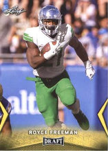 Load image into Gallery viewer, 2018 Leaf Draft Football Cards - Gold: #53 Royce Freeman
