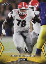Load image into Gallery viewer, 2018 Leaf Draft Football Cards - Gold: #58 Trenton Thompson
